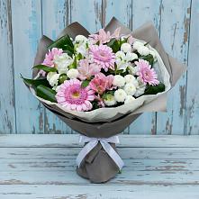 Букет цветов из:  Герберы, Альстромерии и Хризантемы #REPLACE_PRED# Орлове Кировская область
