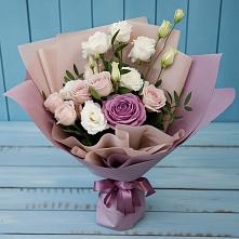 Букет цветов из:  Розы и Лизиантусы #REPLACE_PRED# Орлове Кировская область