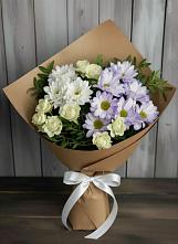 Букет цветов из:  Хризантемы и Розы в Орлове Кировская область