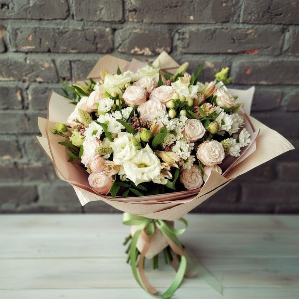 Букет цветов из: Альстромерии, Розы и Хризантемы в Орлове Кировская область