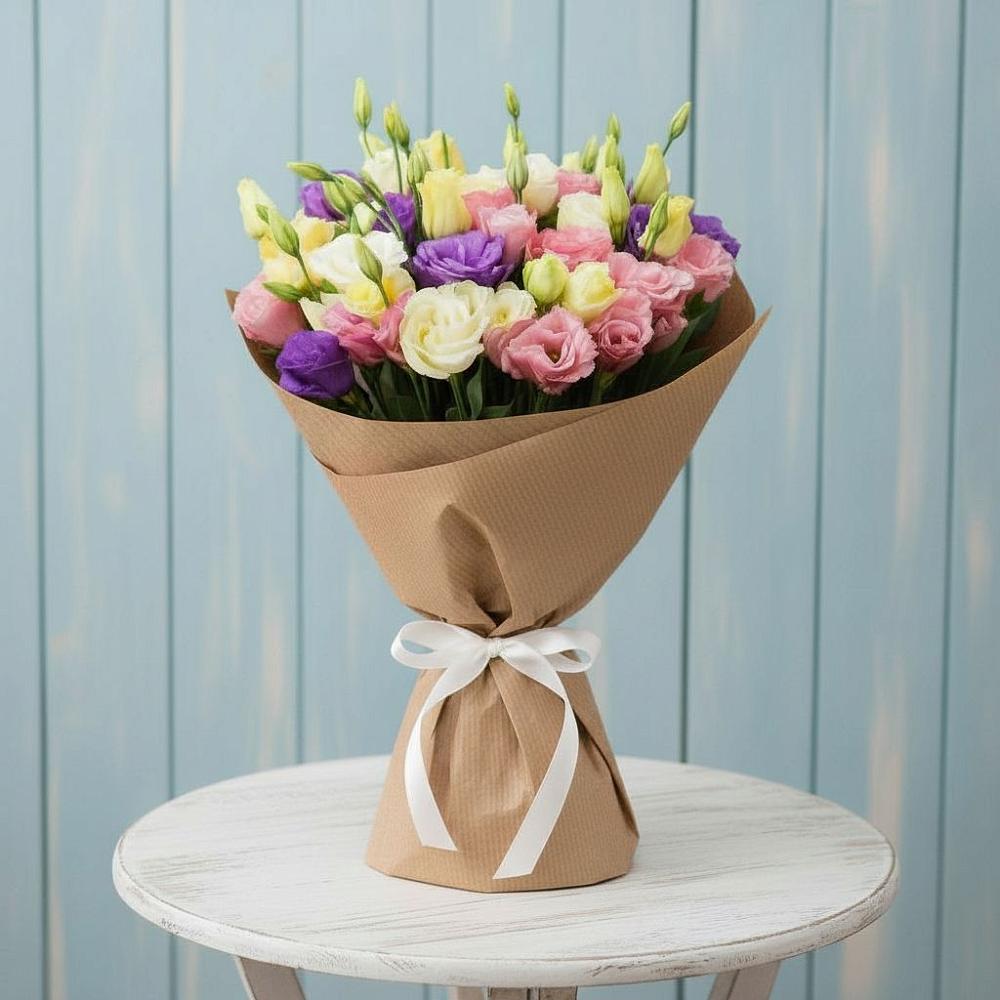 Букет цветов из: Лизиантусы в Орлове Кировская область