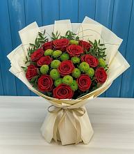 Букет цветов из:  Розы и Хризантемы #REPLACE_PRED# Орлове Кировская область