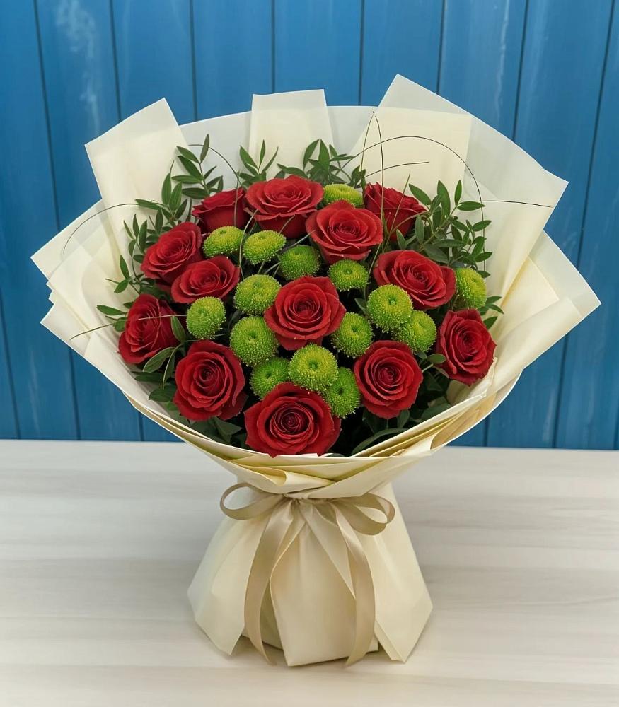 Букет цветов из: Розы и Хризантемы в Орлове Кировская область