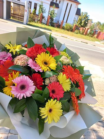 Букет цветов из: Герберы в Орлове Кировская область