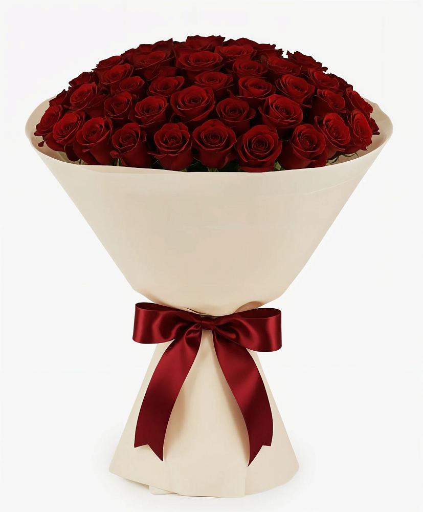 Букет 101 Бордовая роза Блэк Бакарра в Орлове Кировская область