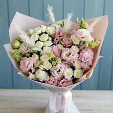 Букет цветов из:  Альстромерии и Розы в Орлове Кировская область