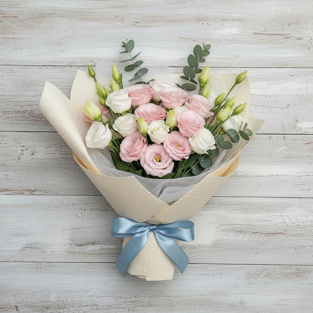 Букет цветов из: Лизиантусы в Орлове Кировская область